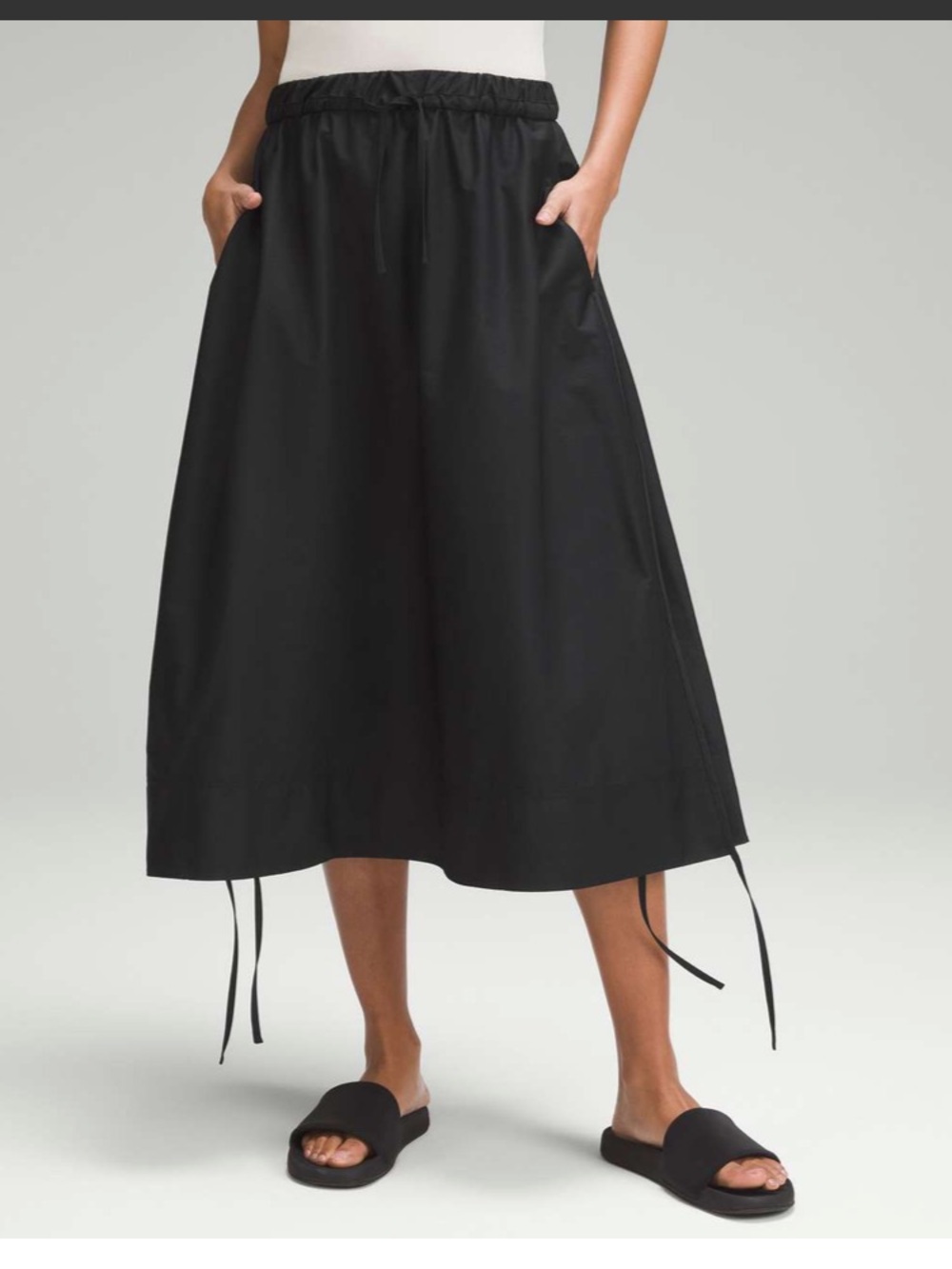 lululemon athletica Black High-Low Side Slit Skirt